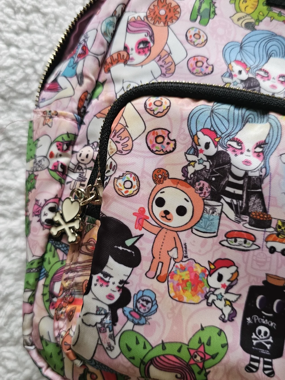 Tokidoki x Valfre Mini Backpack in Pink Character Print